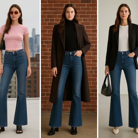 NWT Veronica Beard Sheridan Wn Flare Jean sz 30 Y2K Quiet Luxury Dark Academia - Picture 15 of 15